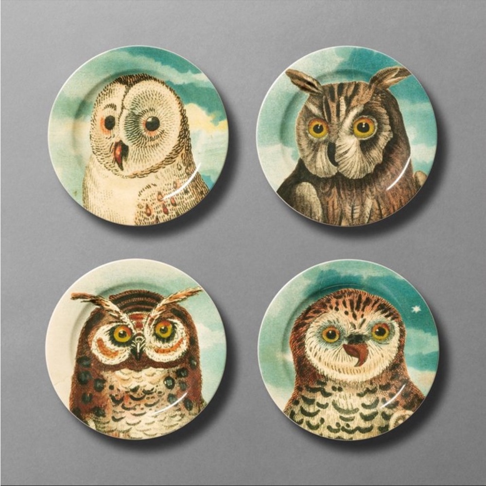 SOLD OUT NWT John Derian for Target Owl Plates